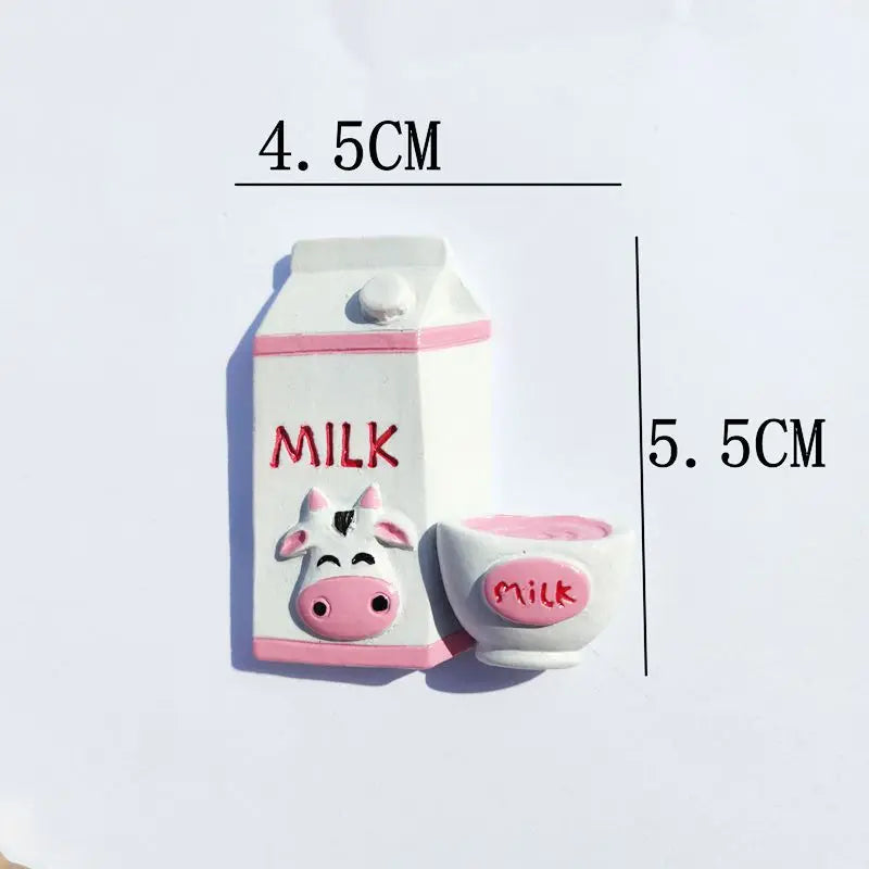 Cute Resin Fridge Magnet – Ice Cream & Cake Kawaii Decor