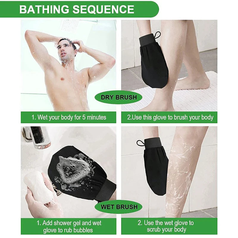 Moroccan Hammam Kessa Exfoliating Bath Glove | Body Scrub Mitt