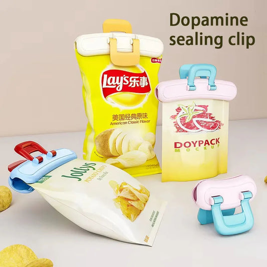 Multicolor Dopamine Food Bag Clips – Airtight Kitchen Sealing Food Sealing Clips Peaceful Pleasures Health and Wellness