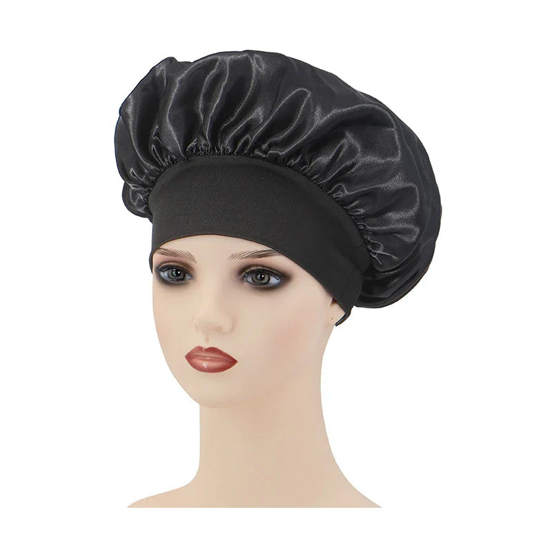 Satin Silk Sleeping Headband & Shower Cap for Women