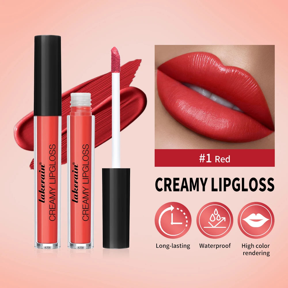 Waterproof Liquid Lipstick 8 Color Vitamin E Makeup Sets Lip Glosses Lip Plumpers Lip Cream Valentine's Day Gifts Peaceful Pleasures Health and Wellness