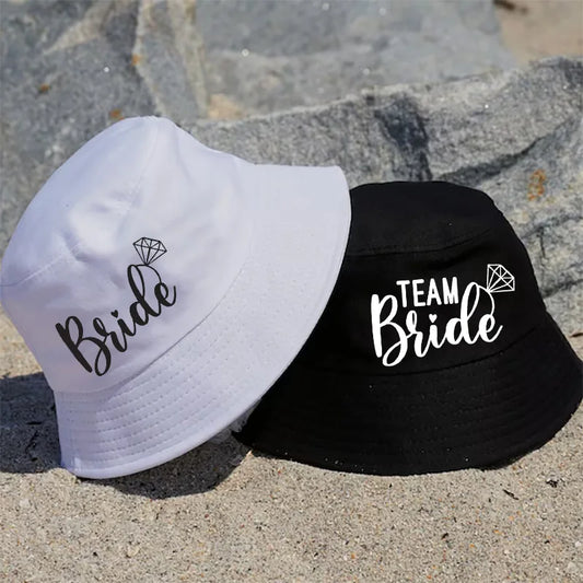 Team Bride Bucket Hat | Bachelorette Bridal Party Gift Bridal Party Hat Peaceful Pleasures Health and Wellness