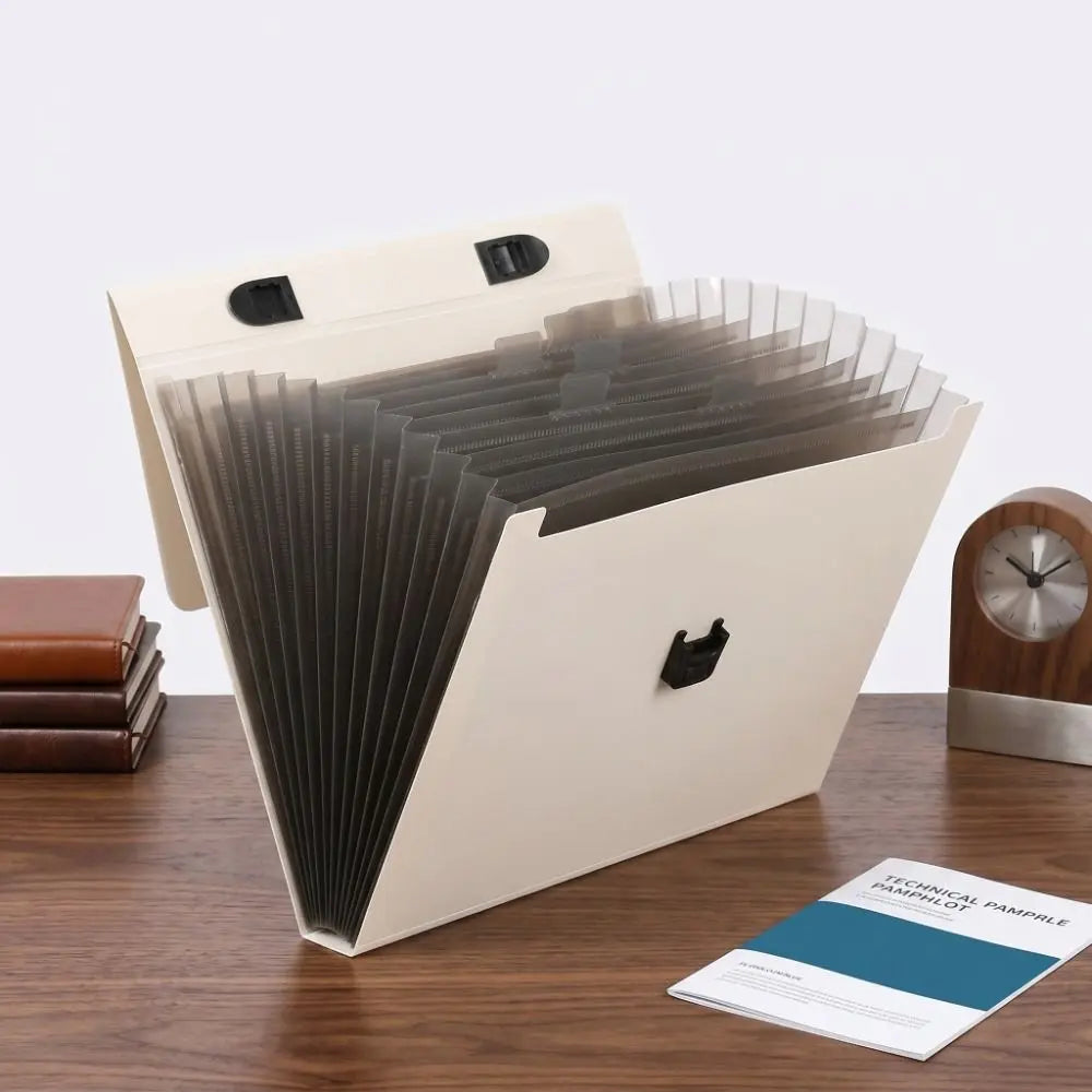 13-Pocket Accordion File Folder | Waterproof Expanding Organizer