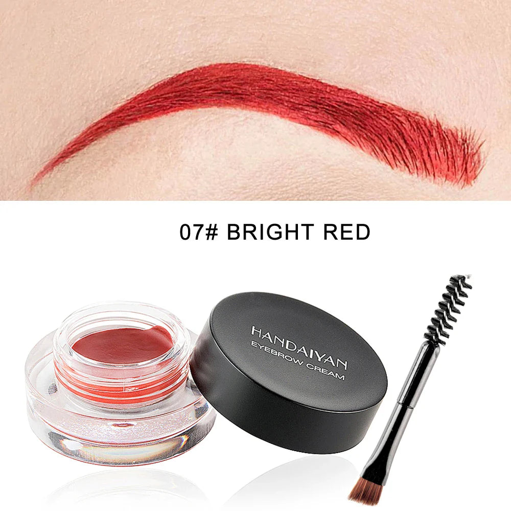 HANDAIYAN Waterproof Eyebrow Gel Cream – 12 Shades, Long Lasting