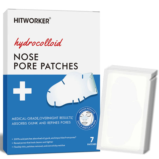 7-Piece Hydrocolloid Nose Cleansing Patches – All Skin Tones Nose Cleansing Patches Peaceful Pleasures Health and Wellness 7PCS