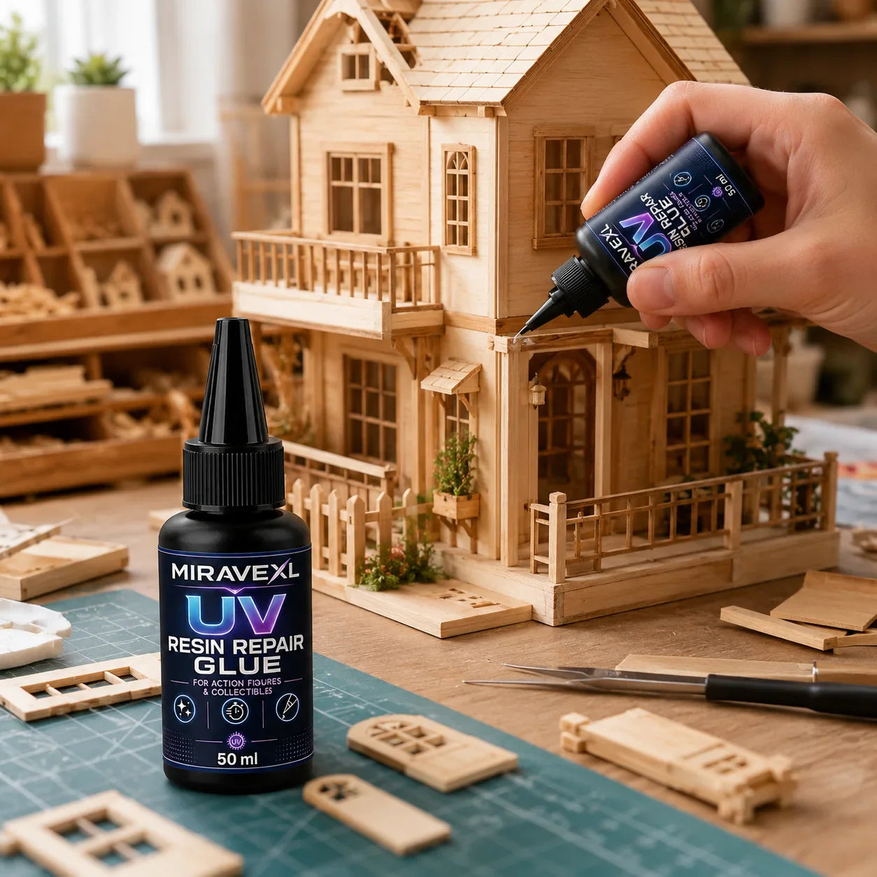 MIRAVEXL UV Resin Repair Glue 25ml/50ml | Action Figure Kit