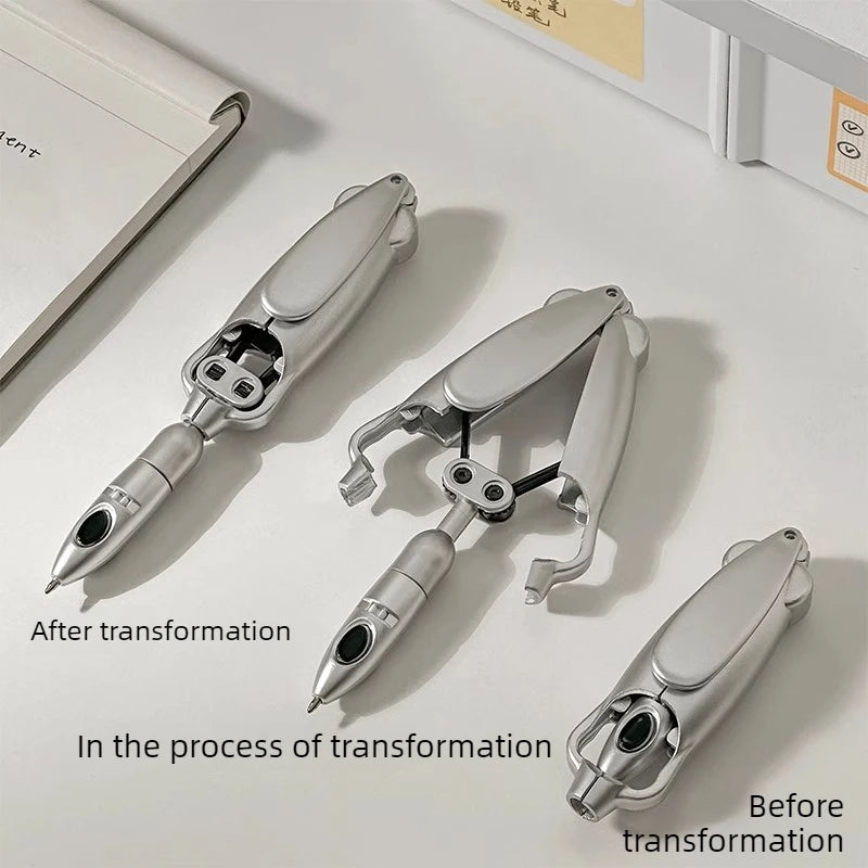 Transforming pen decompression automatic fun stationery squid strange press type ballpoint pen neutral pen Peaceful Pleasures Health and Wellness