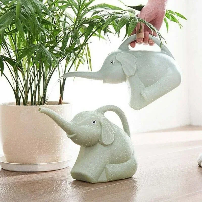 Cute Plastic Elephant Shape Watering Pot Can Plant Outdoor Irrigation