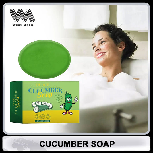 OUHOE Cucumber Soap – Oil Control, Pore Care & Skin Glow 60g Cleansing Bar Soap Oasis Select