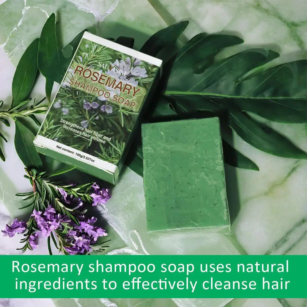 Rosemary Shampoo Bar For Hair Growth Anti Hair Loss Biotin Volumizing Hair Soap Strengthening Thickening Scalp Treatment 100g Peaceful Pleasures Health and Wellness