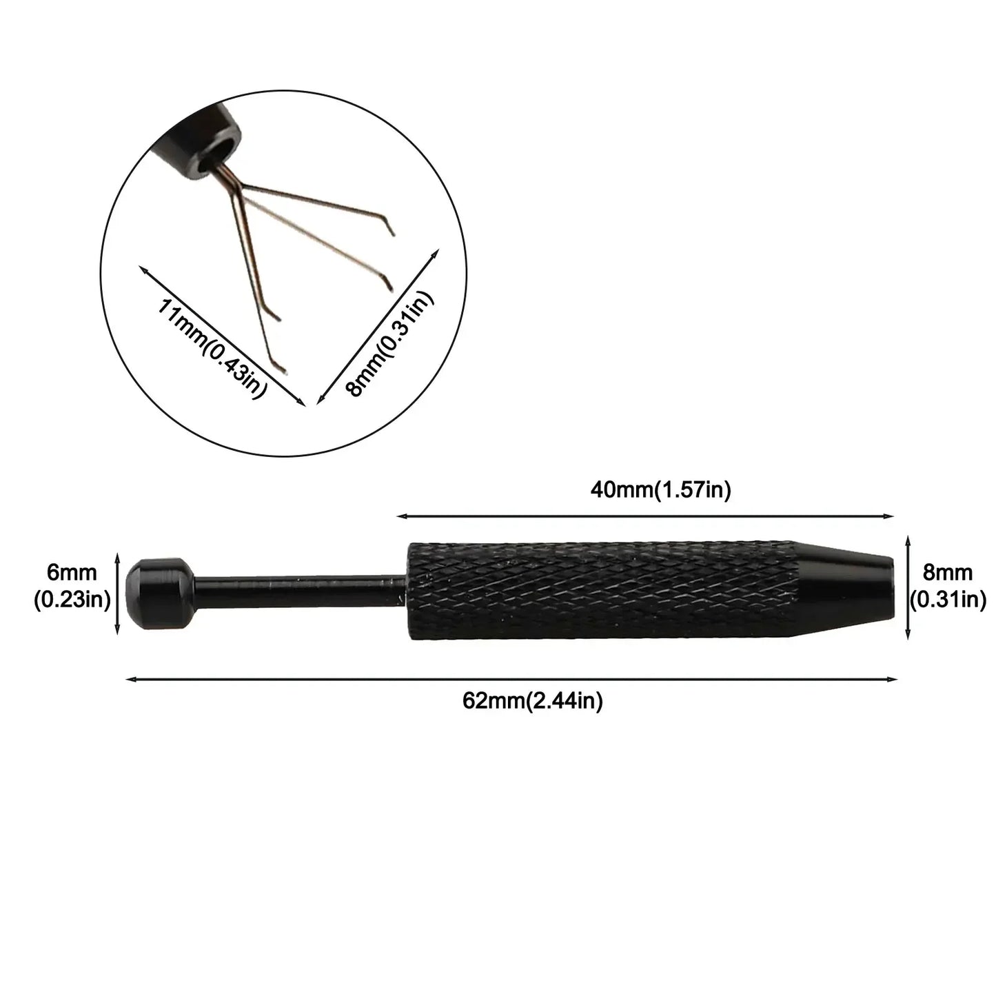4-Claw Jewelry Grabber & Component Pick-Up Tool | 62mm