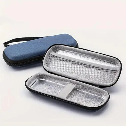 Solid Color Retro Shaver Storage Boxes Men's Travel Shaver Storage Box Hard Shell Multifunctional Portable Storage Bag Peaceful Pleasures Health and Wellness