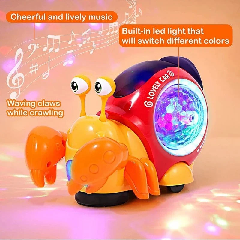 Crawling Crab Baby Toy – Light-Up Musical Interactive Toddler