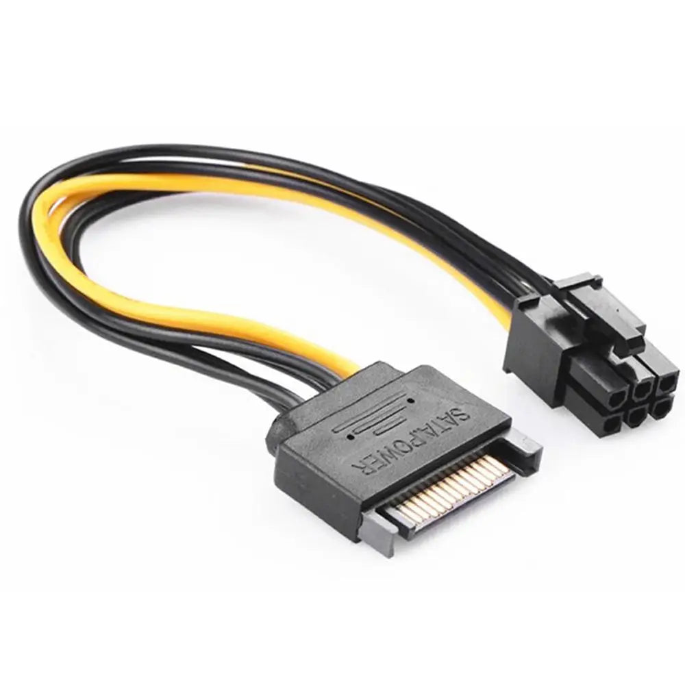 6 Pin Male to Female Power Splitter Cable Graphics Power Cord SATA Power Cable Video Card Power Cable SATA Adapter Cable Peaceful Pleasures Health and Wellness