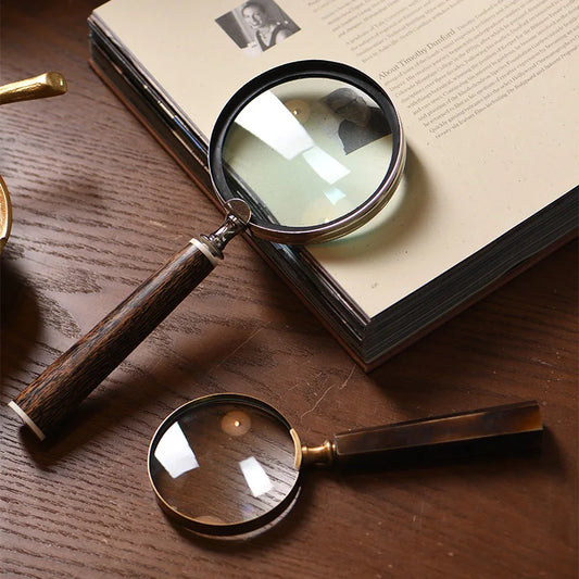 Magnifying Glass for Kids Seniors Handheld Magnifier Magnifying Lens Loupe for Reading Science Nature Exploration Lupa Peaceful Pleasures Health and Wellness