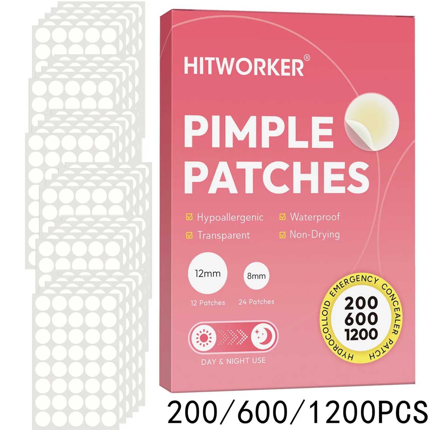 Hydrocolloid Acne Patches – Invisible, Waterproof | All Skin Types