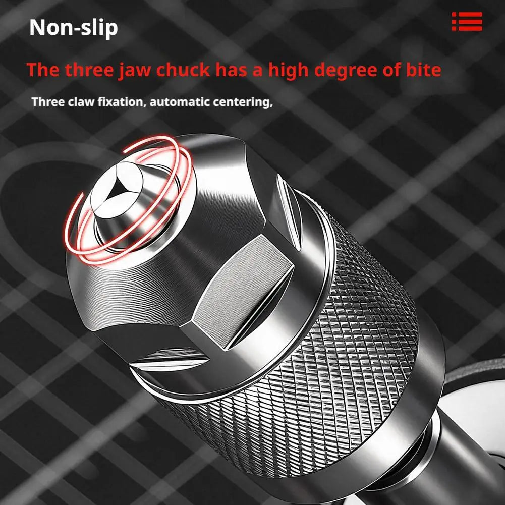3-Jaw Keyless Drill Chuck, 0.3-6.5mm Capacity Drill Bit Adapter Hex Shank Chuck for Electric Screwdriver,Impact Driver Adaptor Peaceful Pleasures Health and Wellness