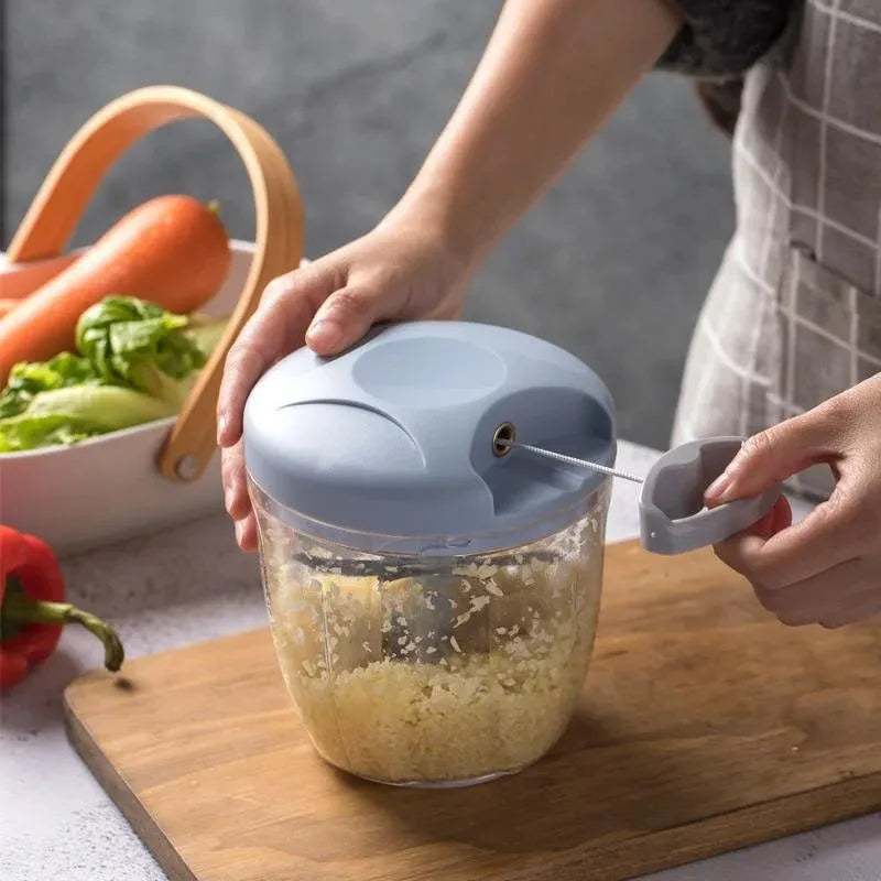 Manual Garlic Chopper & Vegetable Mincer 500ml/900ml
