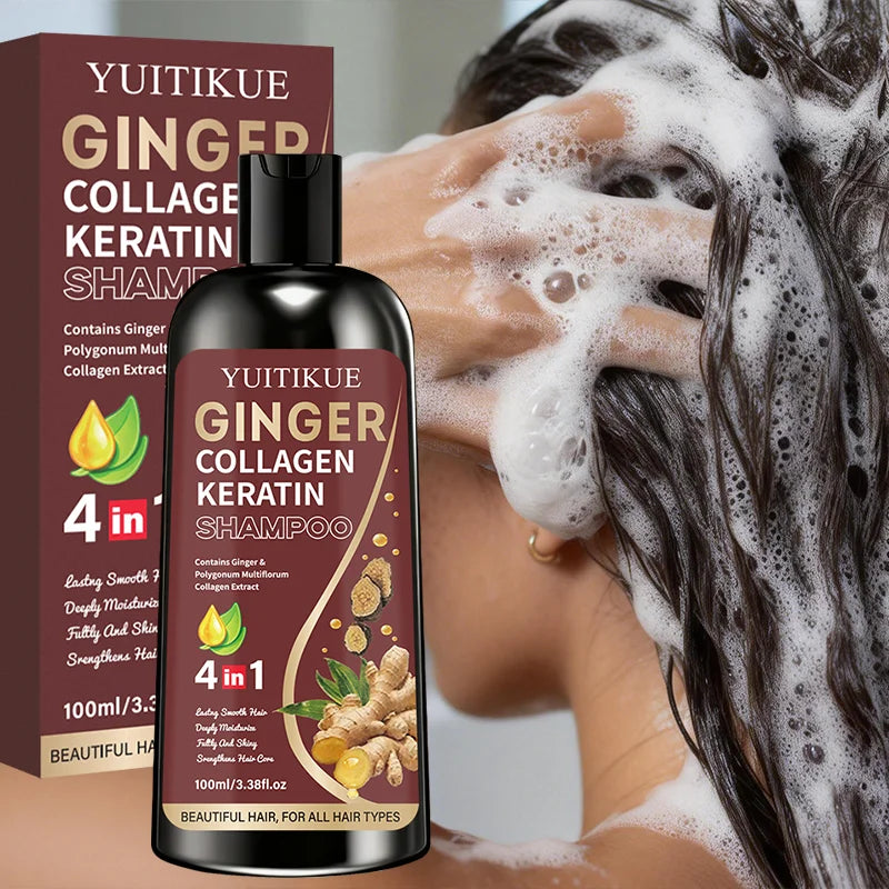 YUITIKUE Ginger Collagen Shampoo – Smooth & Glossy Hair
