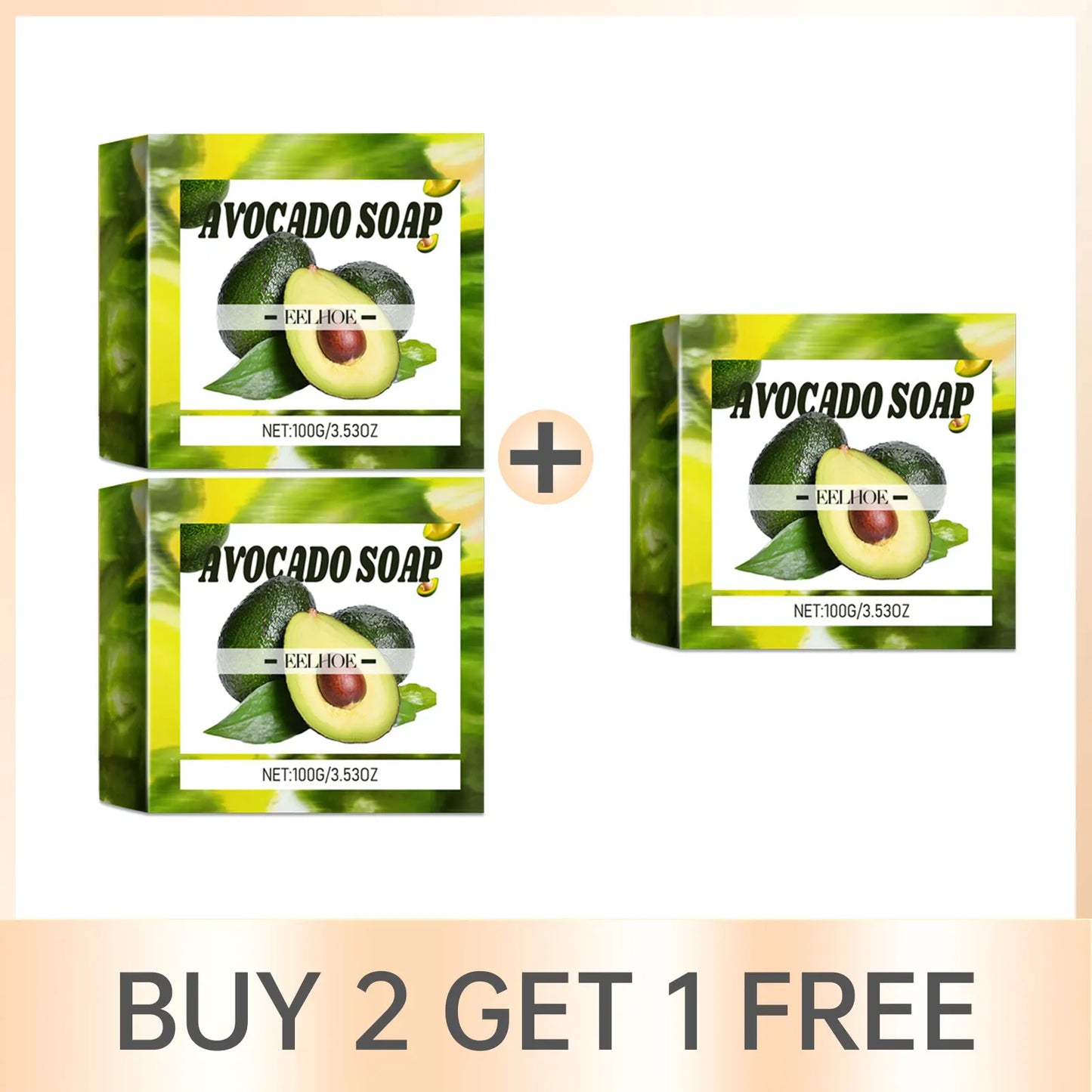 Eelhoe Avocado Soap – Moisturizing, Deep Cleansing Body Bar