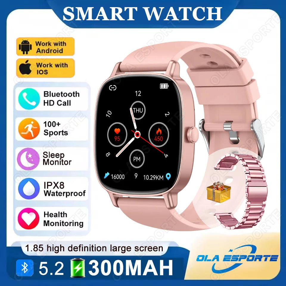 Ola Esporte 1.85" Smartwatch – Bluetooth Call & Fitness Tracker