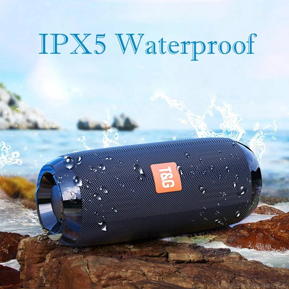 T&G Portable Bluetooth Speaker – FM Radio, Bass & TWS
