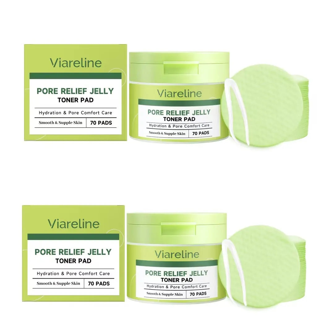 Viareline Hydrating Calming Toner Pads 70pc | Pore Care
