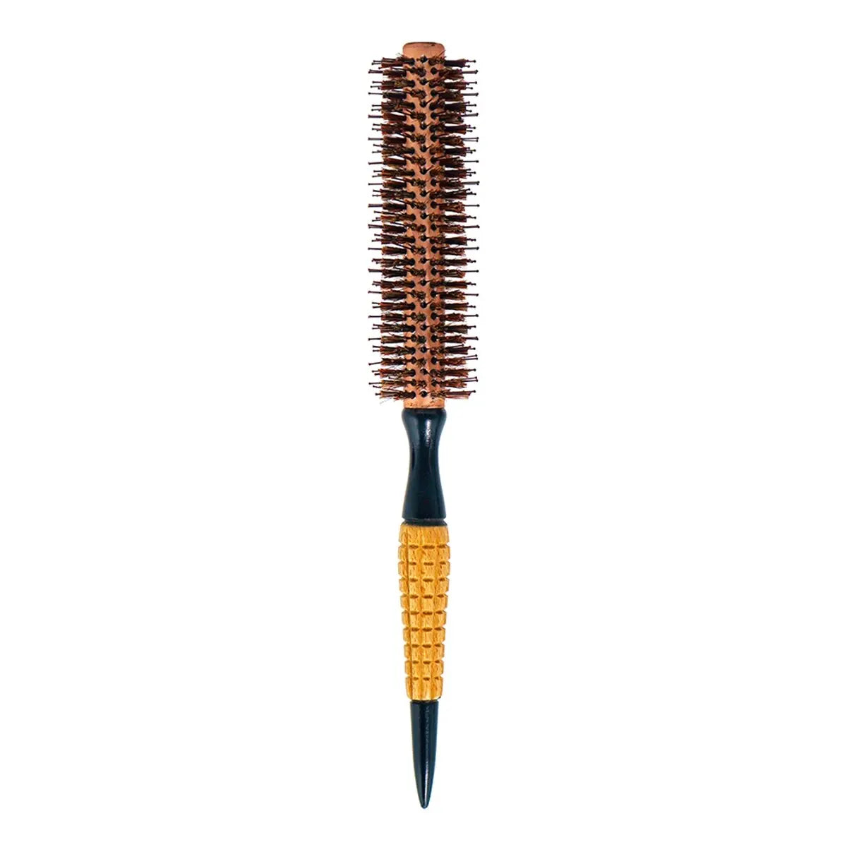 Boar Bristle Round Brush – Wood Handle Anti-Static Hair Comb