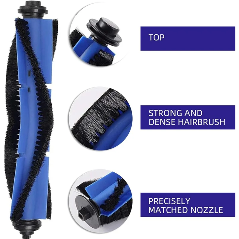 A36T-10Pcs For Eufy Robovac X8 And X8 Hybrid Vacuum Cleaner Accessories Main Side Brush HEPA Filter Mop Cloth Peaceful Pleasures Health and Wellness