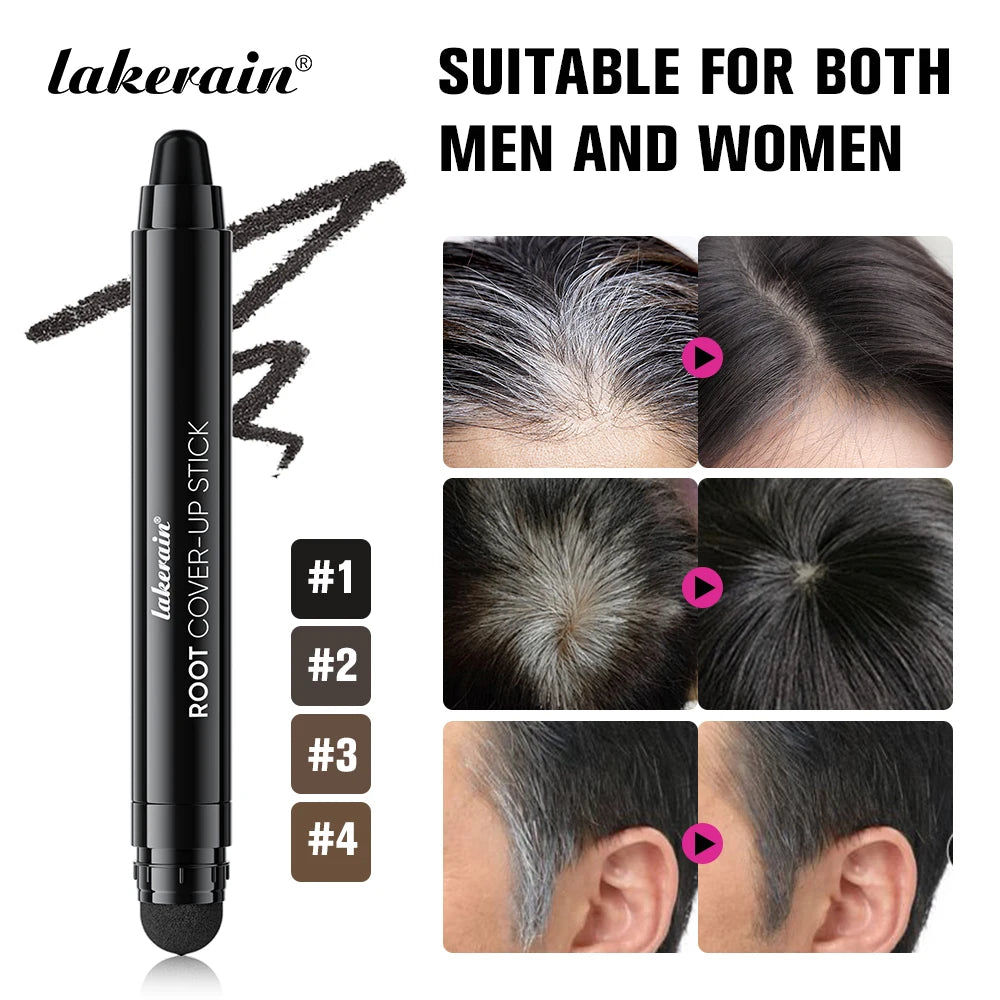 Lakerain Hair Dye Pen Men Women Precise Gray Coverage Stick Smudge-Resistant Long-Lasting Makeup Smooth Application Dye Stick Peaceful Pleasures Health and Wellness