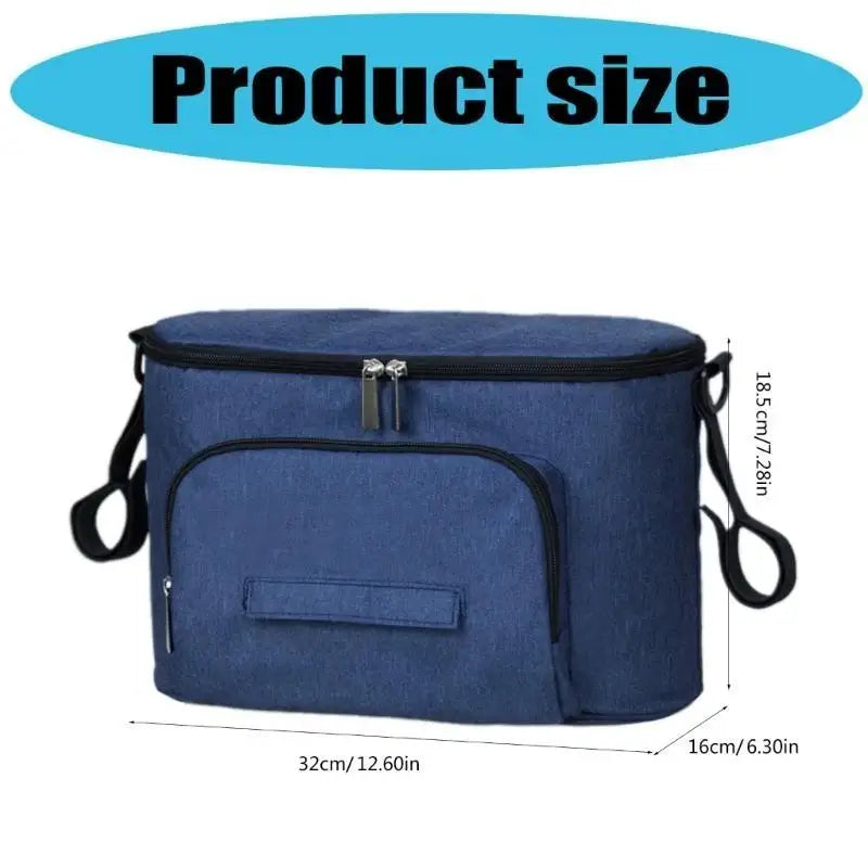 Baby Stroller Organizer Hanging Bag | Large Capacity Pram Bag