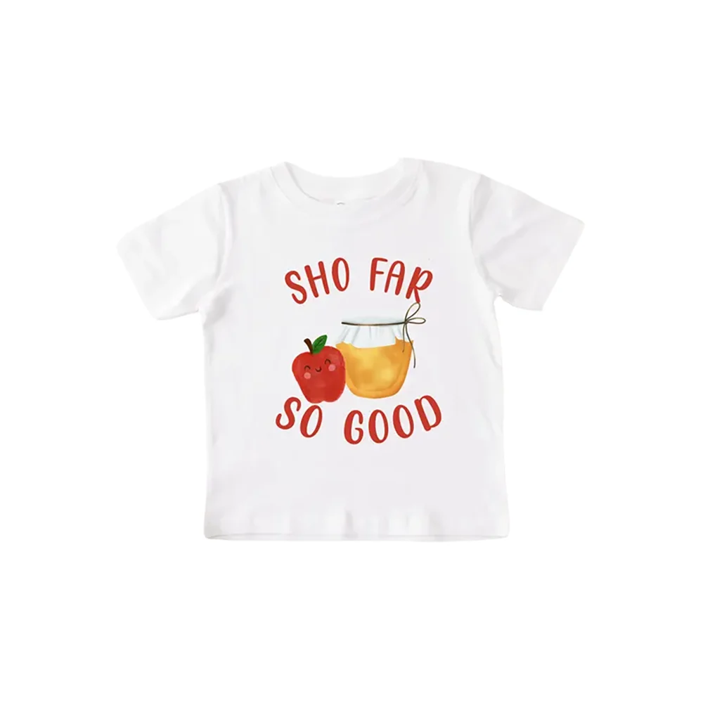 Kids Rosh Hashanah Shirt Jewish New Year Tee So Far So Good Sweatshirt Passover Jewish Holiday Gift Baby Shower Decoration Peaceful Pleasures Health and Wellness Shirt s