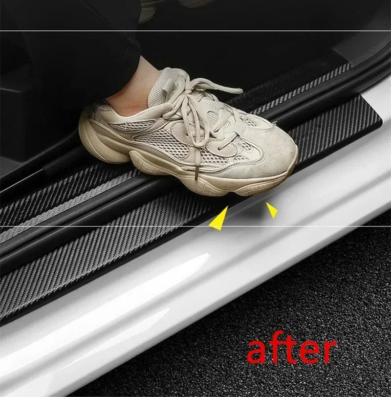 3D Carbon Fiber Protective Tape | Car Door Sill Anti-Scratch Film Car Protective Tape Peaceful Pleasures Health and Wellness