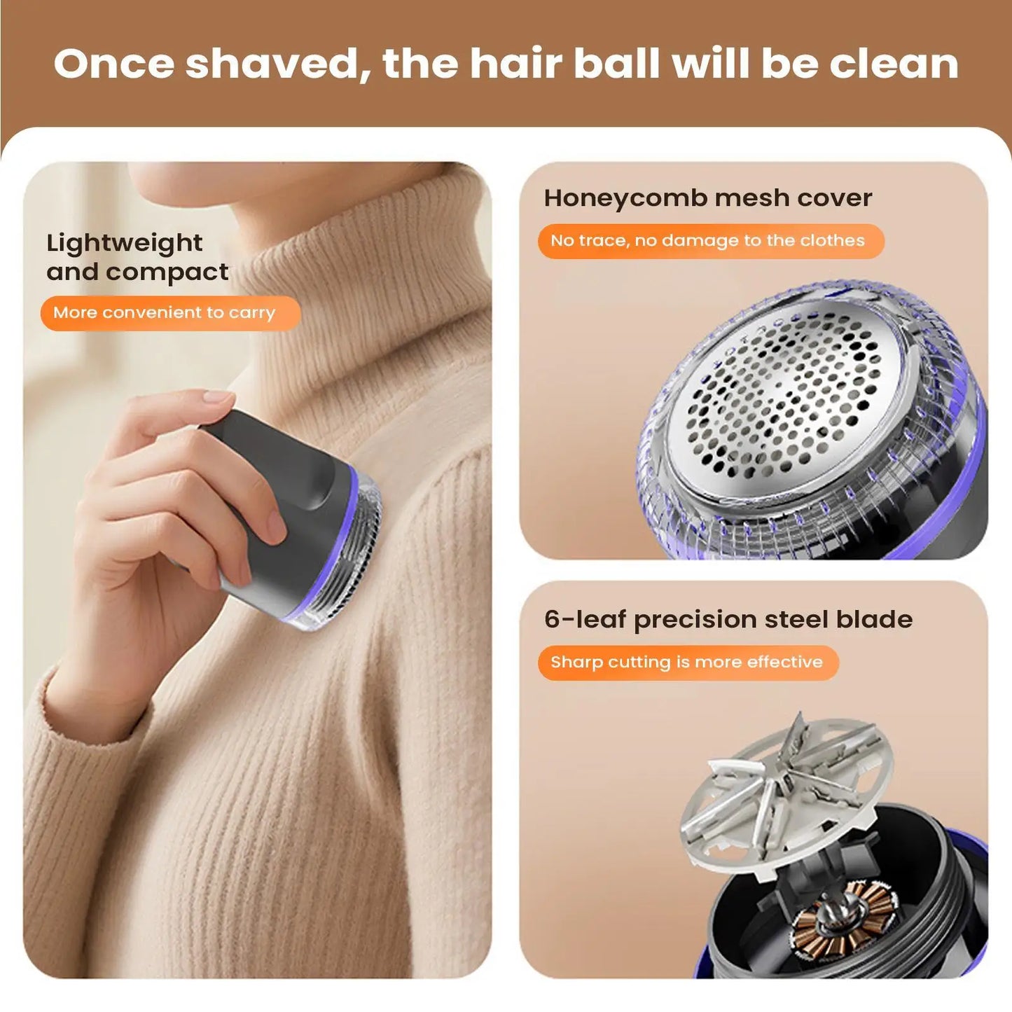 Rechargeable Fabric Shaver & Lint Remover – Clothes & Couch Fabric Shaver Peaceful Pleasures Health and Wellness