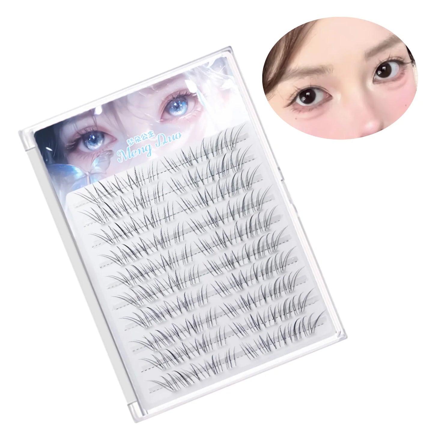 Light Style Foxes Fake Lashes Baby Wind False Eyelash Natural Curl 9-11mm Black Eyelash Extension For Daily Makeup Enlarge Eyes Peaceful Pleasures Health and Wellness glue free 10 row