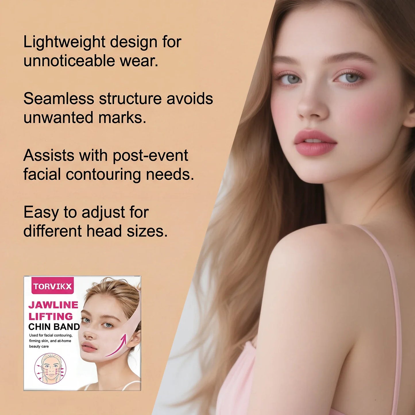 Jawline Chin Strap – Lightweight, Skin-Friendly Facial Contour