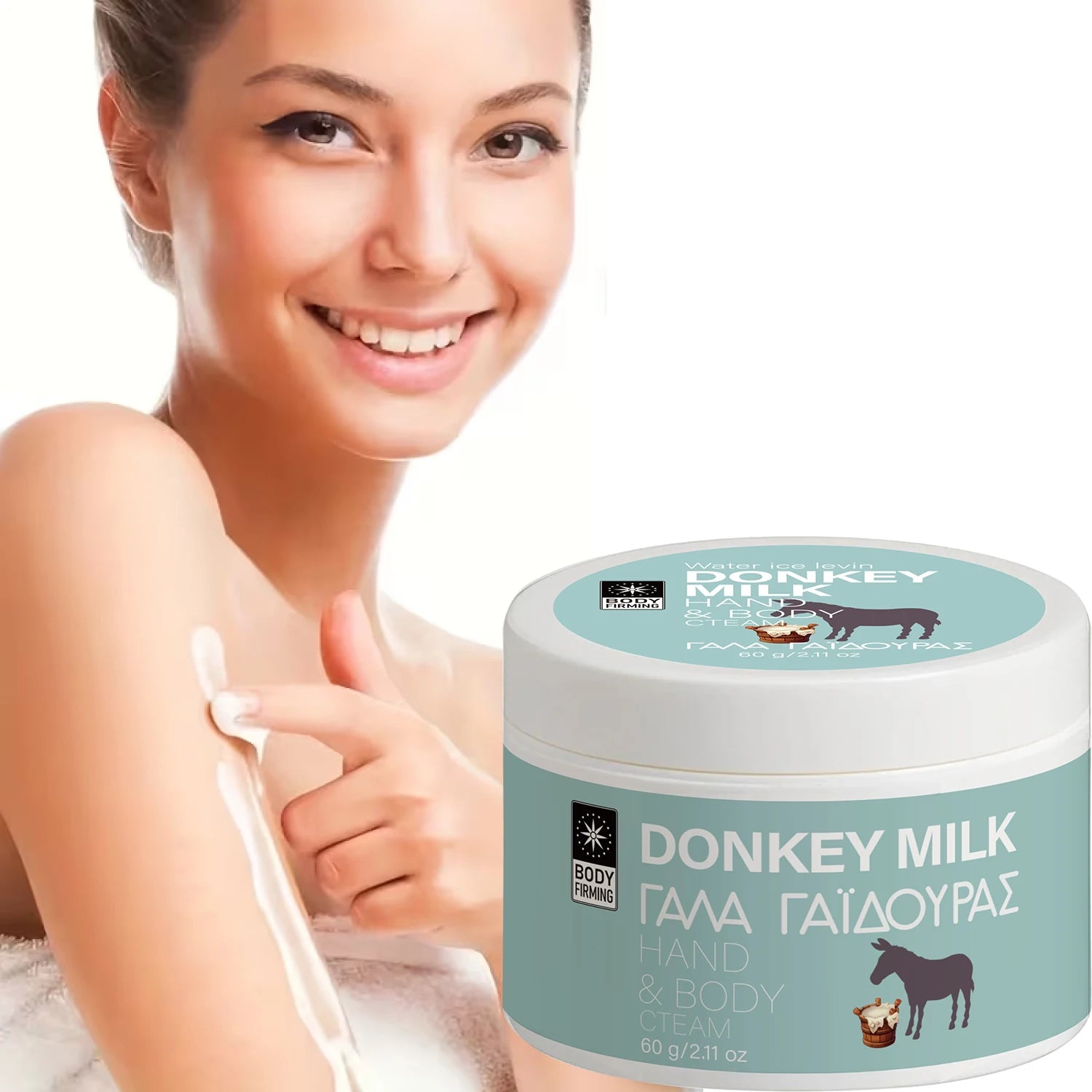 Donkey Milk Hand & Body Cream – Hyaluronic Acid & Coconut Oil Body Moisturizing Cream Peaceful Pleasures Health and Wellness