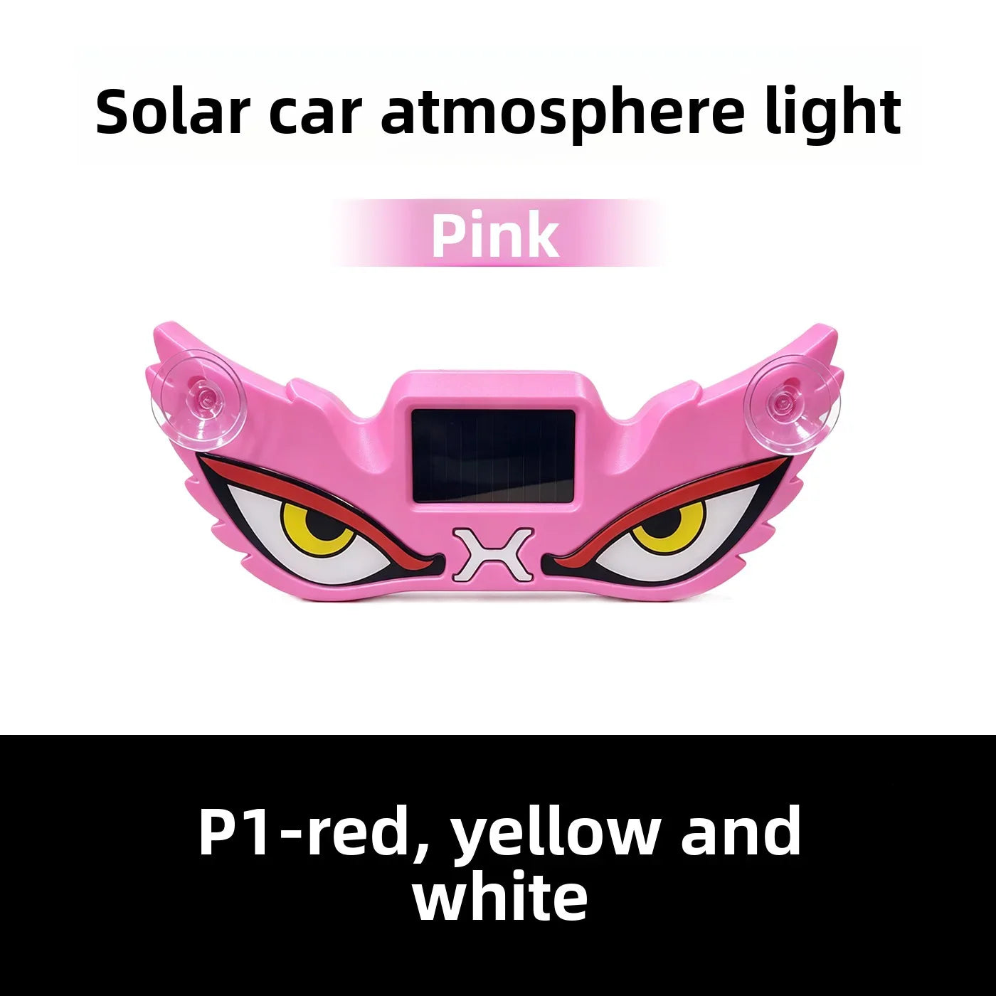 Solar USB Demon Eye LED Car Strobe Light | Suction Cup