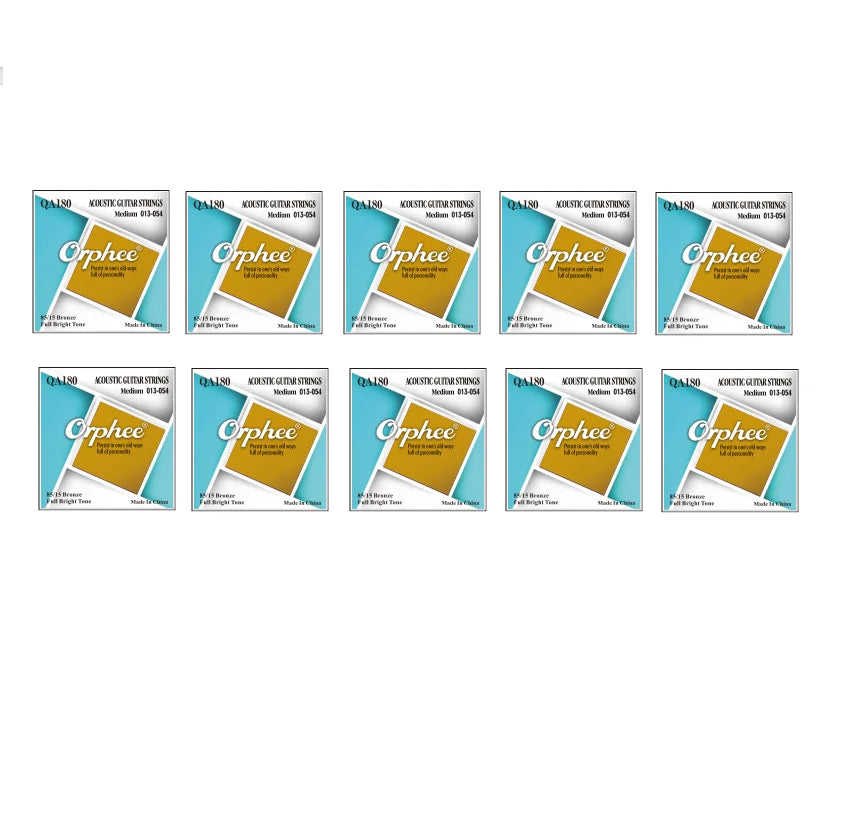 Guitar Accessories Orphee Strings Phosphor Bronze QA Folk 1-6 Acoustic