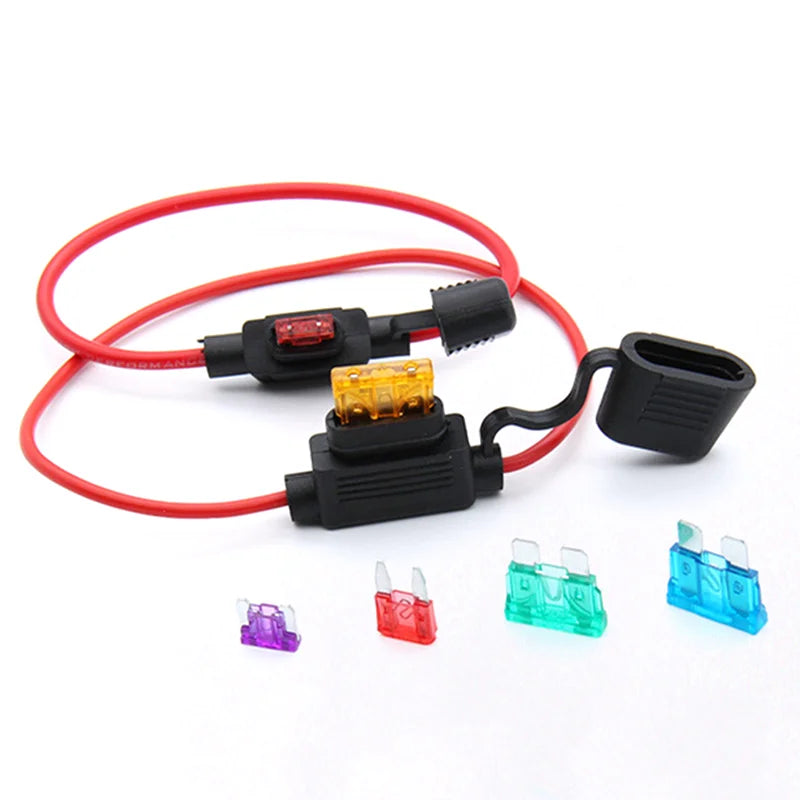 1Set Standard/Mini/Micro Car Waterproof Fuse Box Blade Type In Line Fuse Holder Power Socket 18/16/14/12AWG 5A 10A 20A 30A40A50A Peaceful Pleasures Health and Wellness