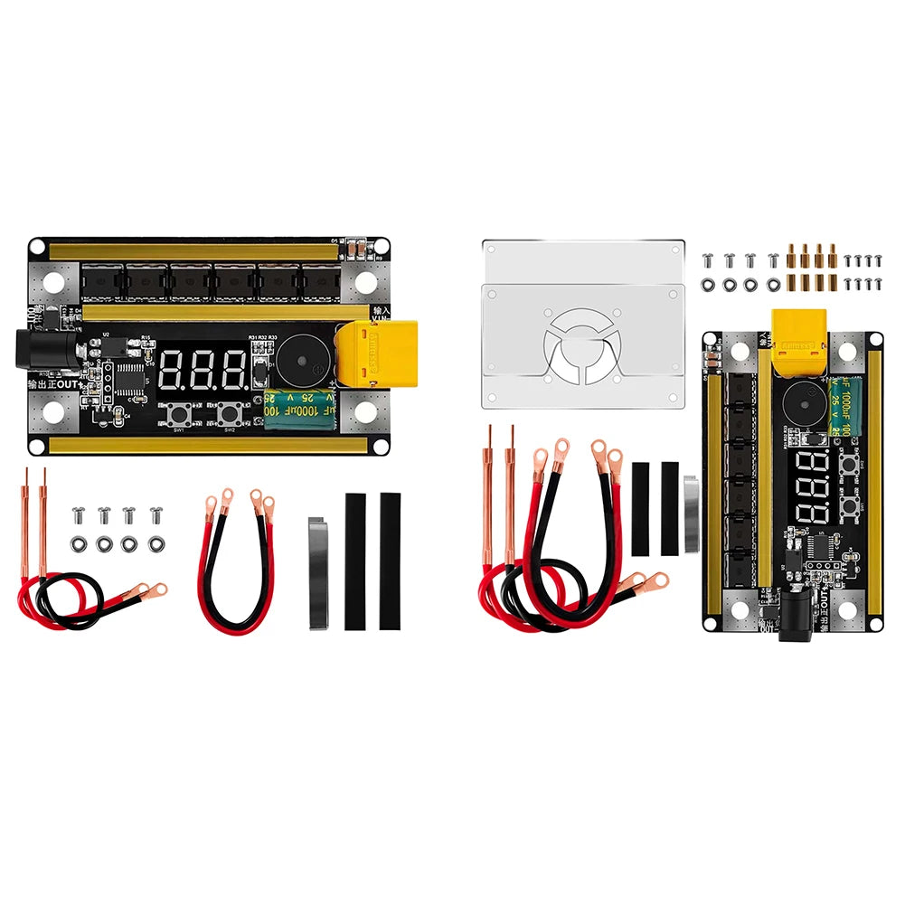 GX591 Battery Energy Storage Spot Welding Machine with Automatically Trigger Welding 12V Welding Circuit Board for 18650 Battery Peaceful Pleasures Health and Wellness