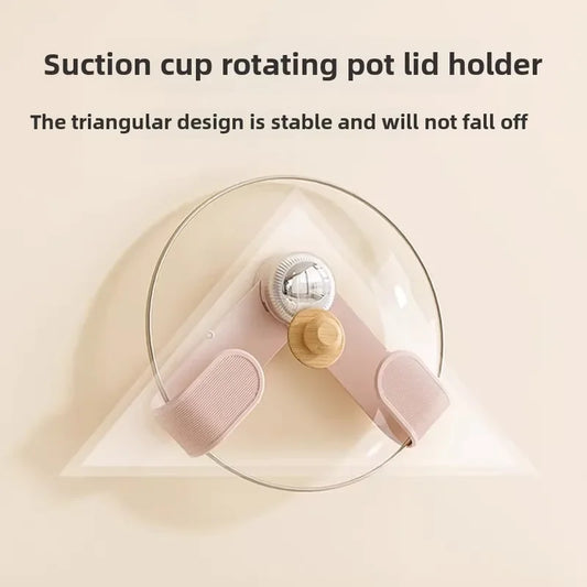 Wall-Mounted Suction Cup Pot Lid & Cutting Board Rack Kitchen Lid Rack Peaceful Pleasures Health and Wellness
