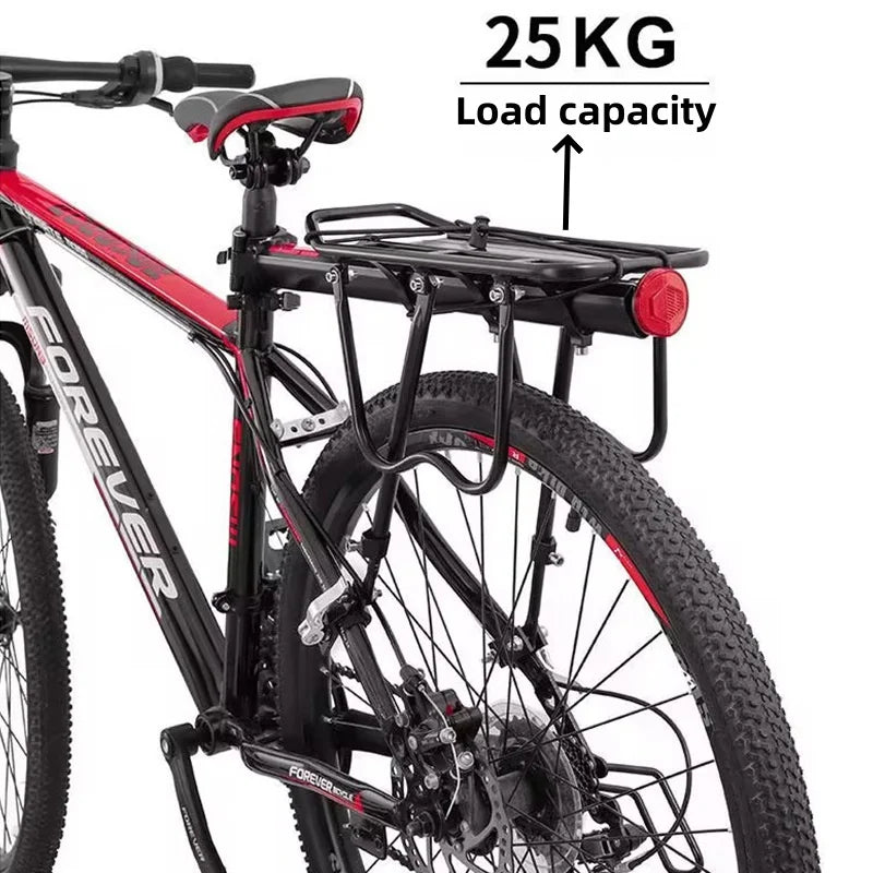 Mountain Bike Carrier With Reflective Plate Riding Equipment Quick Disassembly Aluminum Alloy Bicycle Rear Shelf Bicycle Parts Peaceful Pleasures Health and Wellness