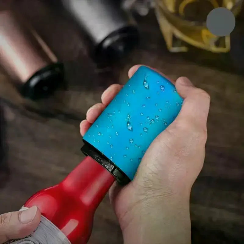 Automatic Magnetic Bottle Opener – Stainless Steel Push Down