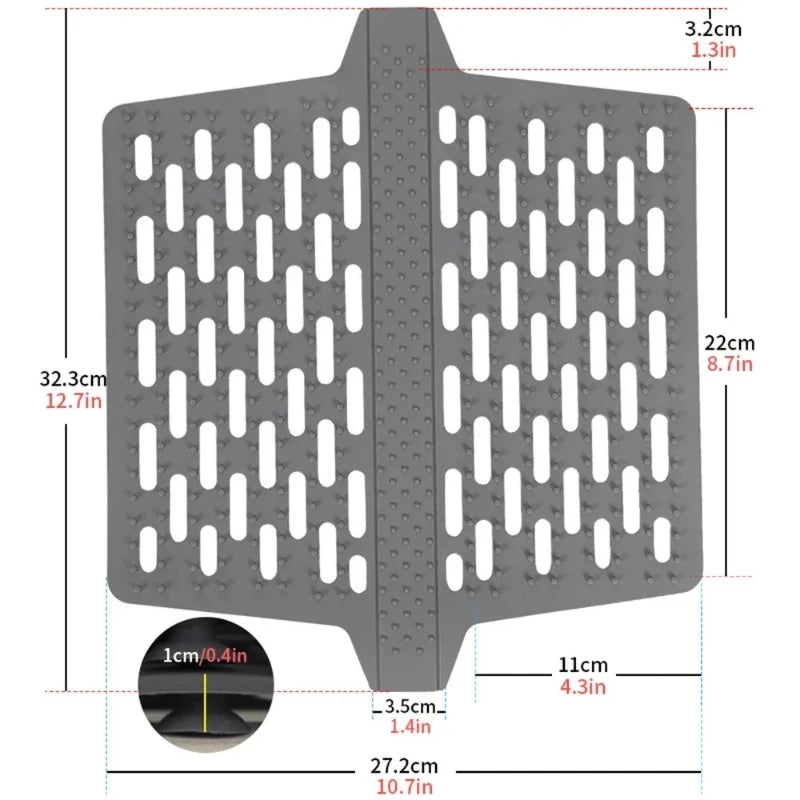 Silicone Kitchen Sink Draining Mat | Non-Slip Heat-Resistant