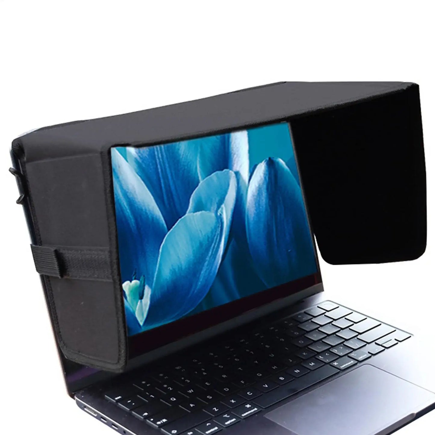 Foldable Laptop Sunshade & Privacy Visor for Outdoor Use