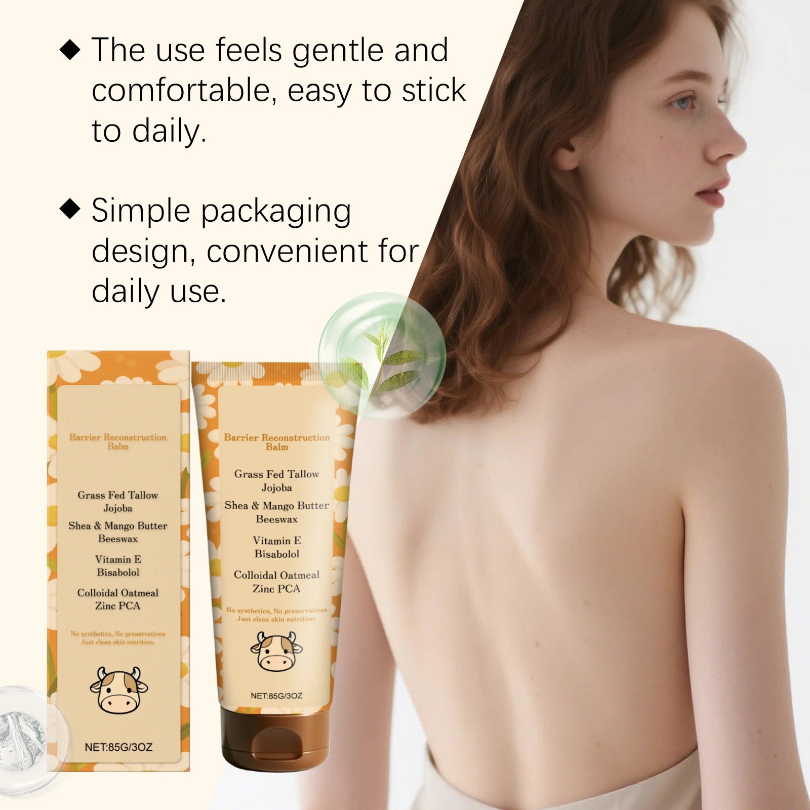 Tallow Skincare Cream Body Moisturizer Deep Hydration Dry Skin Care Nourishing Cream Glycerin Non Greasy Fast Absorption Lotion Peaceful Pleasures Health and Wellness