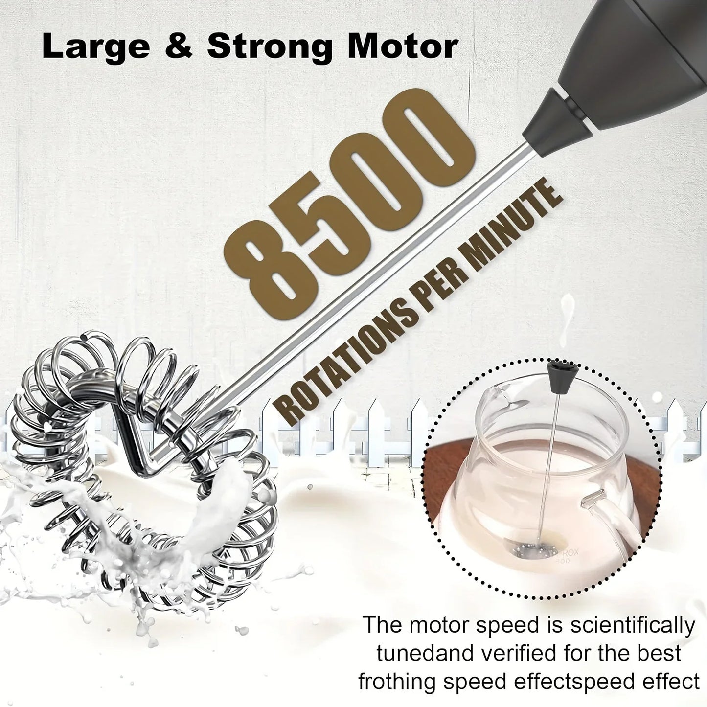 Mini USB Rechargeable Handheld Milk Frother & Foam Maker