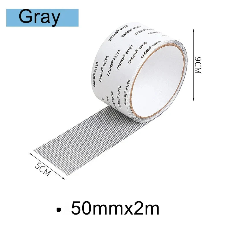 Self-Adhesive Fiberglass Window Screen Repair Tape 5×200cm