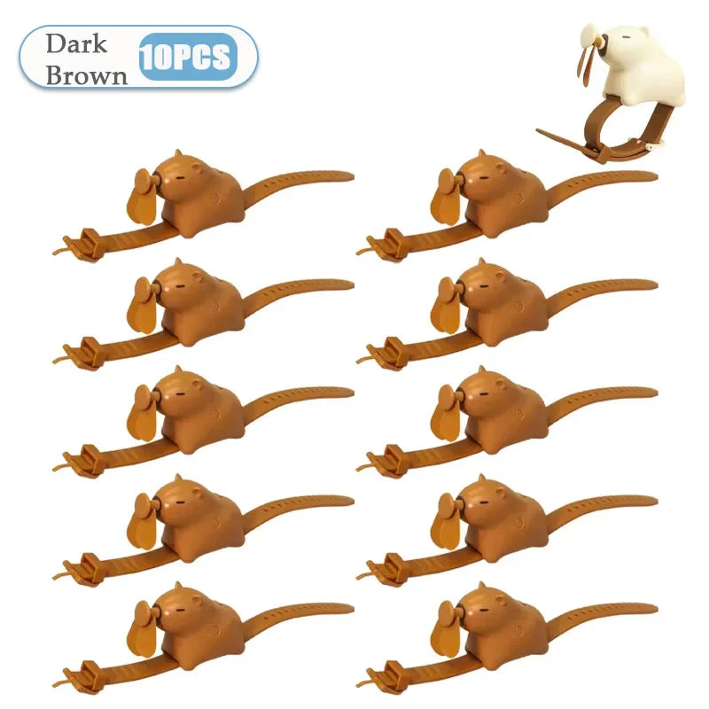 Capybara Wrist Fan – USB Rechargeable Wearable Watch Fan